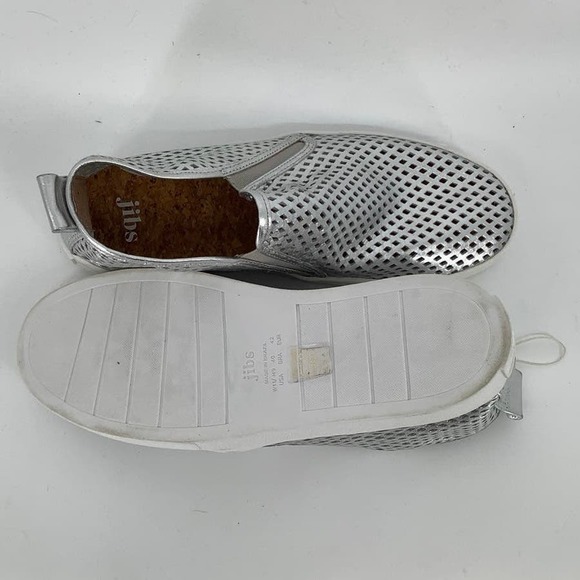 Jibs Size 11 Women 9 Men Mid Rise Silver Slip On Bootie Shoe $80 msrp J16-7 - Picture 7 of 7